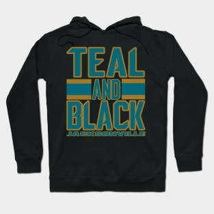 Jacksonville LYFE Teal and Black True Football Colors! Hoodie